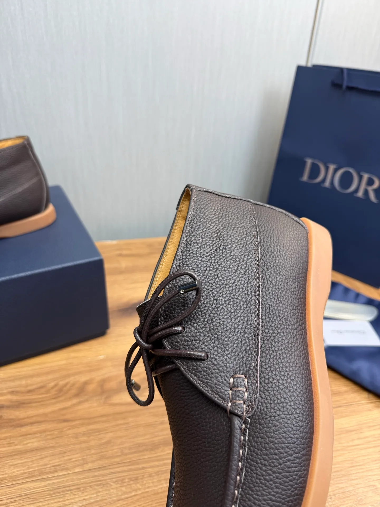 Factory price 620💰🈶Pili.Mauri [Dior] Men's official website na hot sale🔥Imported cowhide + cowhide lining. Original rubber wear-resistant outsole. High quality shipment ⬆️Code number 38-44, (45 customized)